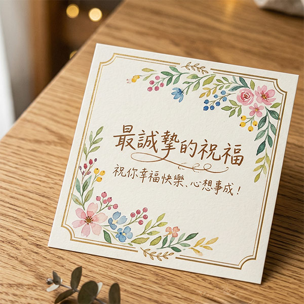 代寫祝福小卡(加價購)